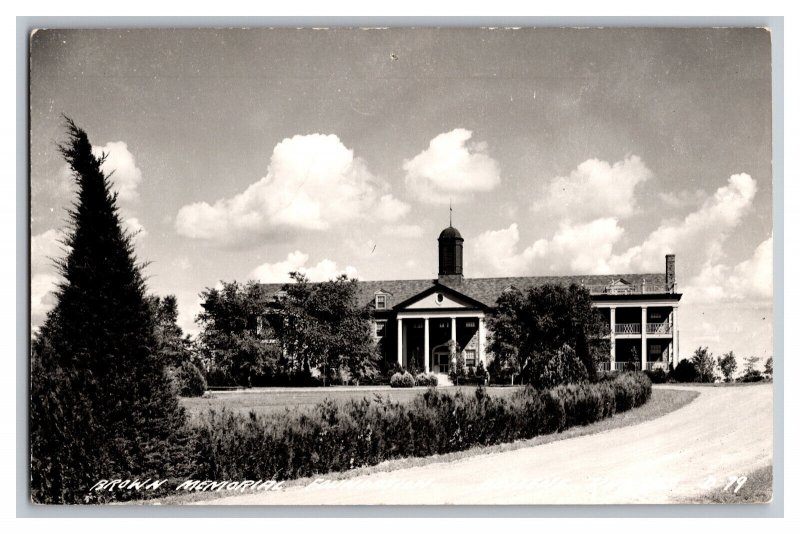 Vintage Postcard Brown Memorial Foundation Abilene Kansas Real Photo RPPC