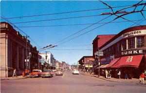 Arthur Street Scene Cars Port Arthur Ontario 1950s postcard