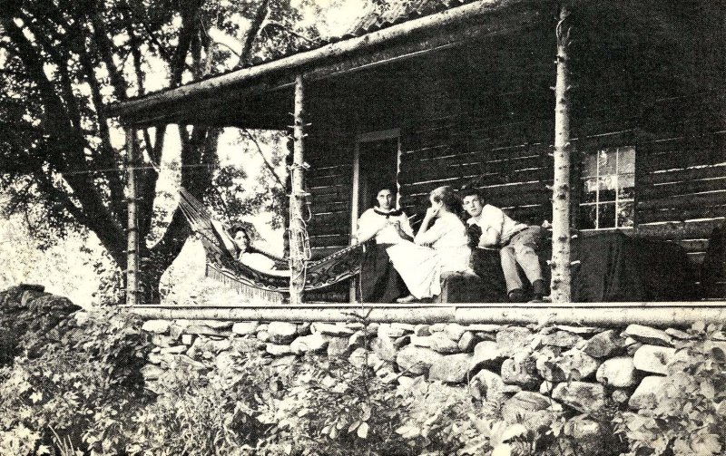 VT - West Barnet. Camping at Harvey's Lake in the 1890's