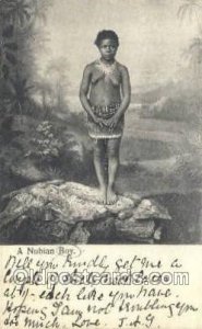 a Nubian Boy African Nude 1905 postal used 1905