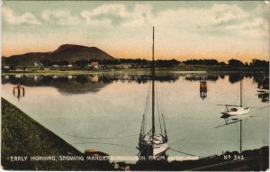 PC NEW ZEALAND, MANFERE MOUNTAIN FROM ONEMUNUA, Vintage Postcard (B41548)