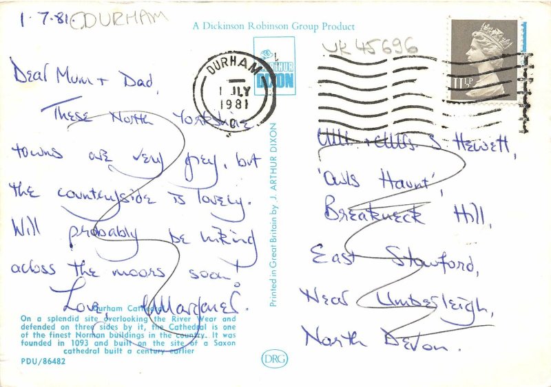 uk45696 durham cathedral uk