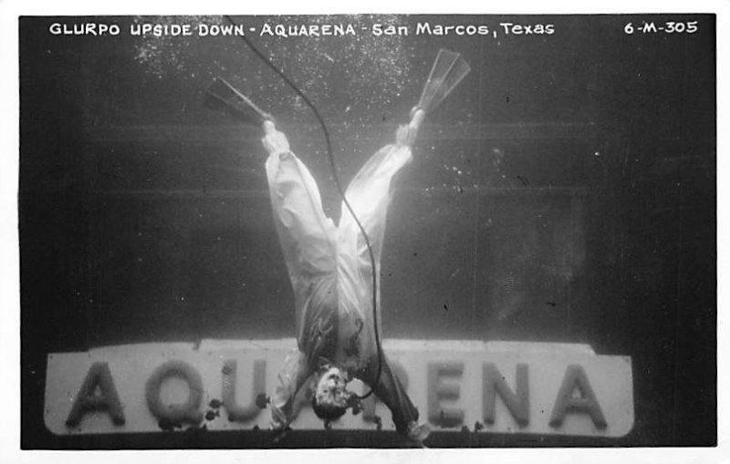Glurpo Upside Down Aquarena, Real Photo - San Marcos, Texas TX