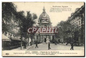 Old Postcard Paris Sorbonne Square Chapel founded in the thirteenth century R...