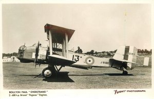 RPPC Postcard 1930s Aviation aircraft Bristol Pegasus Overstrand Paul 23-4041