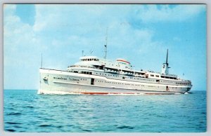 S.S. Milwaukee Clipper, Luxury Liner, Ferry, Lake Michigan, Vintage Postcard