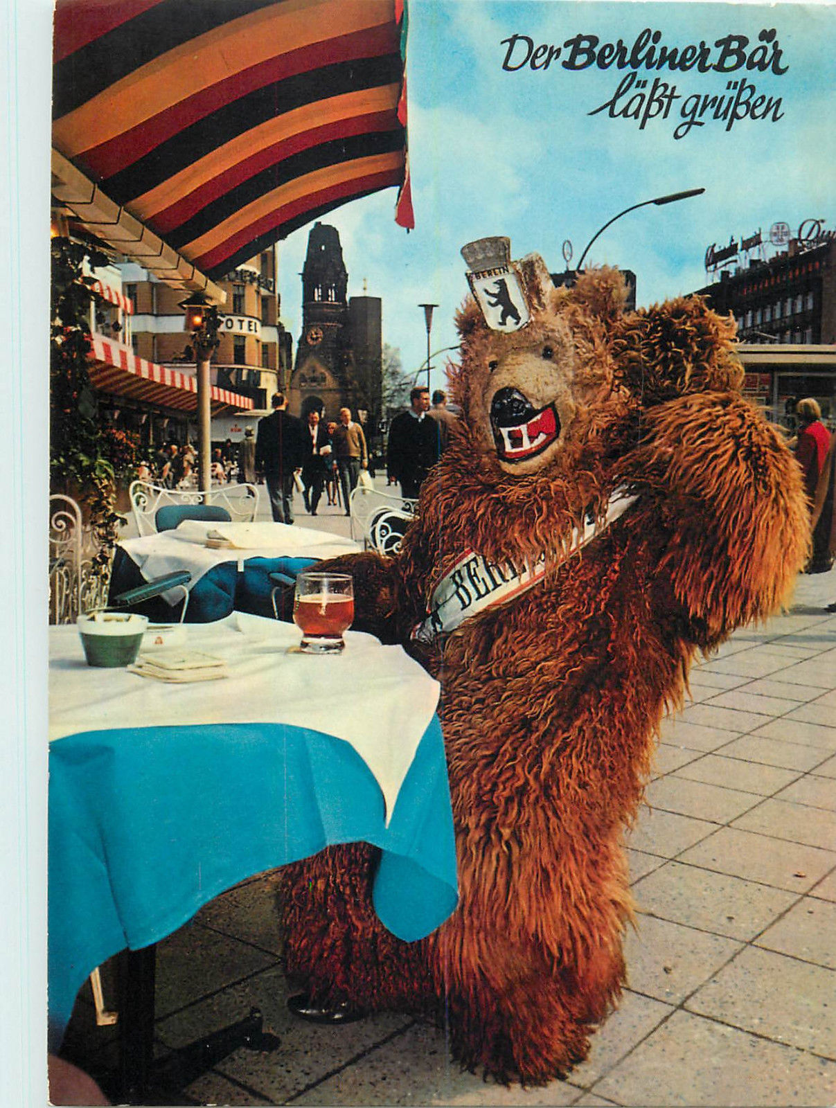 Berlin Berliner Bar Bear Mascot Postcard Hippostcard