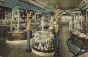 Tacoma WA Jewelry Store Interior Frank C. Hart c1910 Postcard