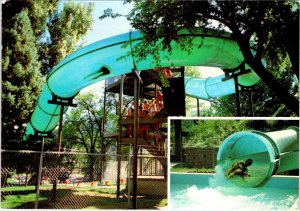 Glenwood Springs, CO Colorado  HYDRO WATER SLIDE Hot Springs Pool  4X6 Postcard
