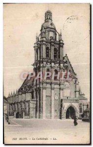 Old Postcard Blois Cathedrale