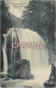 Old Postcard surroundings Grenoble sassenage large waterfall furou