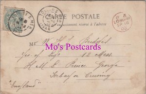 Genealogy Postcard-Bridges,12 Mess, HMS Prince George, Torbay or Cruising GL3393