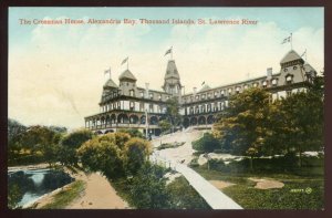 h2468 - ALEXANDRIA BAY NY Postcard 1910s Crossman House Thousand Islands