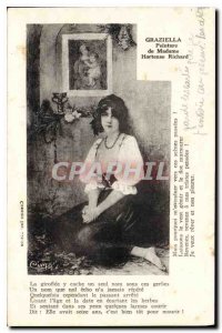 Old Postcard Graziella Madame Hortense Richard Painting