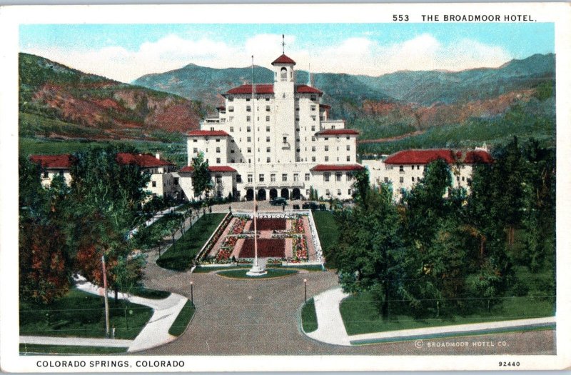 The Broadmoor Hotel Colorado Springs Colorado Postcard