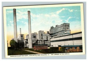 Vintage 1920's Postcard American Sugar Refinery Chalmette New Orleans Louisiana