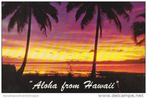 Hawaii Honolulu Tropical Sunset 1972