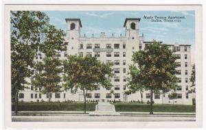 Maple Terrace Apartment Dallas Texas postcard