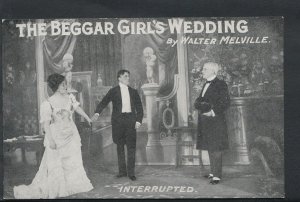 Theatrical Postcard - The Beggar Girl's Wedding By Walter Melville    RS5025