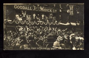 ROY153 - King Edward VII - Royal visit to Leeds, July 1908 - postcard