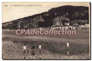 Old Postcard Houlgate The Beach and Villas