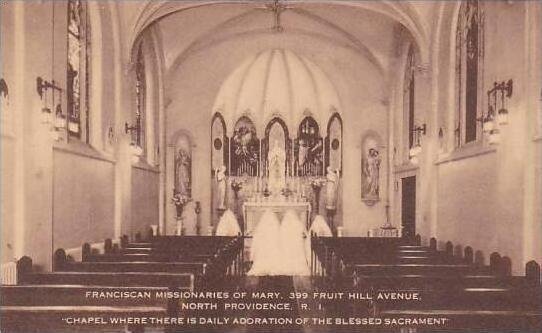 Rhode Island North Providence Franciscan Missionaries Of Mary 399 Fruit Hill ...