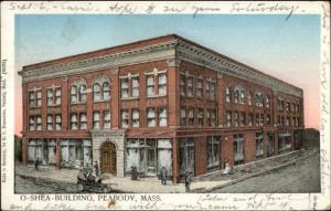 Peabody MA O'Shea Bldg c1905 Postcard