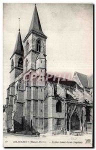 Old Postcard Chaumont Eglise Saint Jean Baptiste