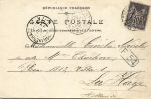 france, BELFORT, Multiview, Panorama, Porte de Brisach, Le Lion (1899) Stamp