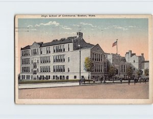 Postcard High School of Commerce, Boston, Massachusetts