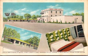 Postcard Uncle Sam's Hotel & Motel 4780 Lundy's Lane Niagara Falls Canada