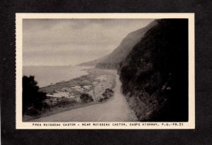 QC PQ Ruisseau Castor Gaspe Highway Quebec Canada Carte Postale Postcard