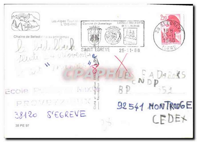 Modern Postcard The Alps Tour Oisans