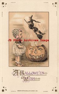 Halloween, Winsch 1914 No WIN02-2, Jason Freixas, Witch Rising from JOL Smoke 