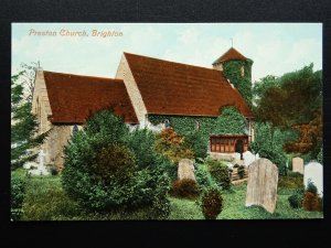 Sussex BRIGHTON Preston St Peter's Church c1920s Postcard by Valentine