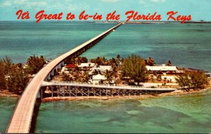 Florida Keys Seven Mile Bridge Over Pigeon Key 1970
