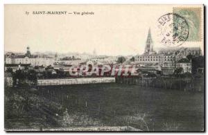 Saint Maixent Old Postcard General view