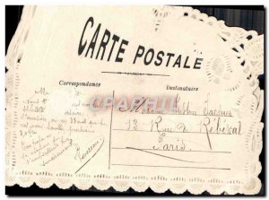 Old Postcard Fantasy Flowers Embroidery