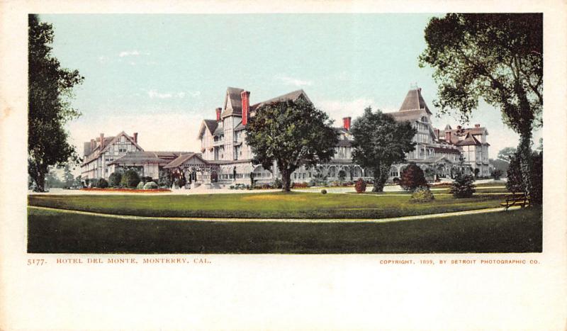 Monterey California c1906 Postcard Hotel Del Monte by Detroit Photographic