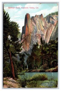 Sentinel Rock Yosemite Valley California CA 1907 DB Postcard T1