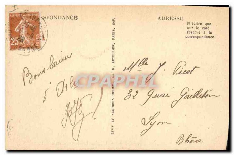 Postcard Old Saint Gilles Gard Church Facade West