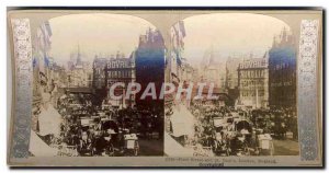 Photo Stereoscopic Fleet Street and St Paul & # 39s London England