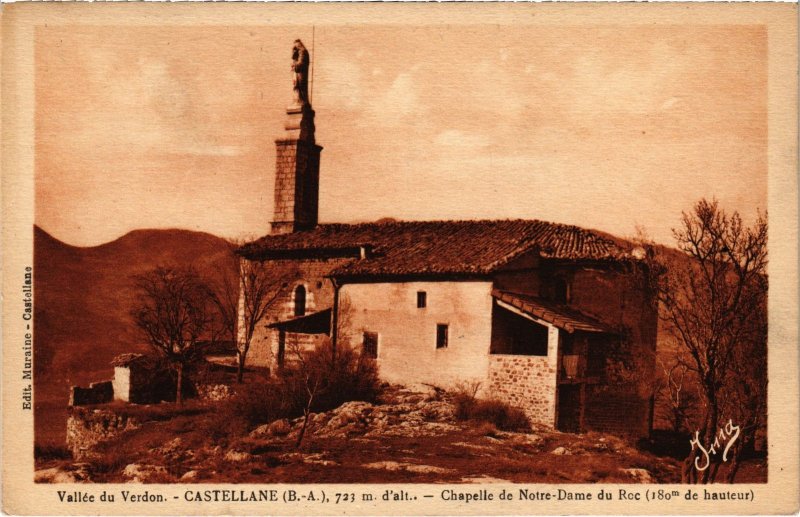 CPA Vallée du Verdon - Castellane - Chapelle de Notre-Dame du Roc (112887)