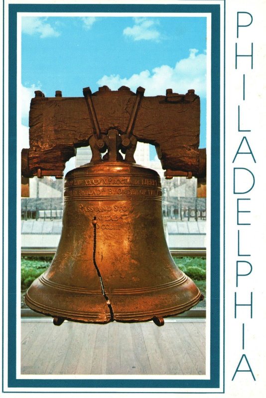 Postcard Liberty State House Bell Historical Landmark Philadelphia Pennsylvania 