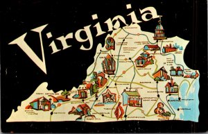 Virginia Map Of The Old Dominion State