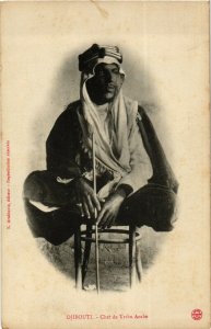 PC CPA DJIBOUTI / SOMALIA, CHEF DE TRIBU ARABE, Vintage Postcard (b13955)