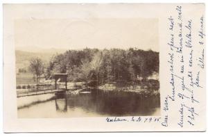 Gorham VT 1905 Bridge View Railroad RPO Cancel RPPC Real Photo Postcard