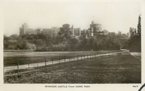 British castles postcard Windsor castle Home park