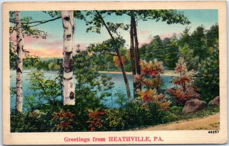 Postcard - Greetings from Heathville, Pennsylvania 