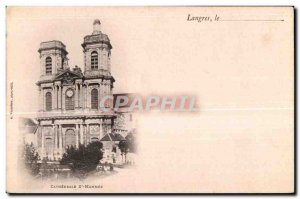 Old Postcard Langres Cathedhale St Mammes